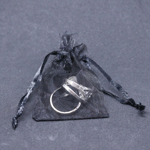 Flower Antique-style 3 Ring Set Silver Plated (b) - Picture 5 of 6